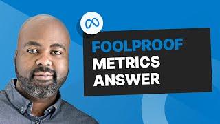 Meta Product manager METRICS interview - "Engagement drops 10%"