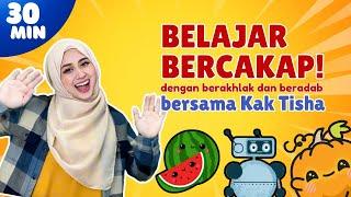 Episod 1 | Kak Tisha Siri Belajar Bercakap | Bersalaman & Bercakap Sopan | Kisah Gagak Yang Bijak