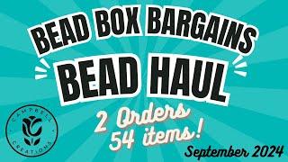 Bead Box Bargains BEAD HAUL! 2 orders, 54 items! September 2024