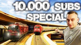 H0 model trains in action | Driving video | 10,000 subscribers special