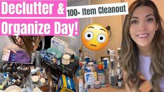 EXTREME DECLUTTER DAY   Bathroom Organization & Decluttering Motivation