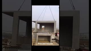 Amazing installing precast concrete house process