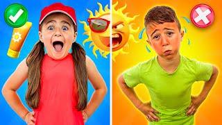 Summer Safety Rules | DeeDee Show Video Compilation