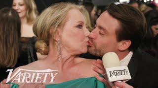 Kieran Culkin Interrupts J. Smith-Cameron's Emmys Interview to Give Her a Kiss