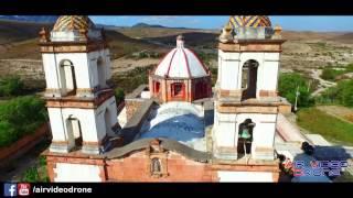 Iglesia del desierto, San Luis Potosí, Mex. Air Video Drone