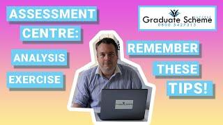 Assessment Centre Analysis Exercise - Things you MUST remember! |Graduate Scheme Success