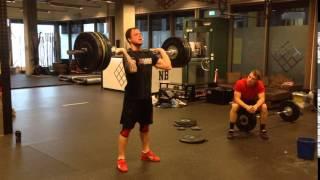 Clean & Jerk: 130 x 1 rep by Oscar Andersson