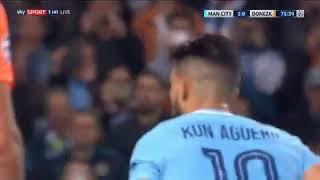 Save from Andriy Pyatov from Sergio Aguero