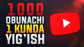 Yangi Kanalda Obunachi va Prosmotr Yig'ish // Youtube Kanalga obunachi yig'ish 