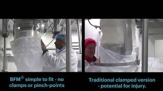 BFM® Bulk Bag Loader vs Clamped Loader