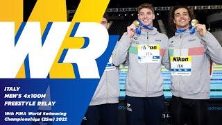 NEW WORLD RECORD  | Men’s 4x100m Freestyle Relay | 16th FINA World Swimming Championships 2022