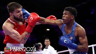 Team USA's Omari Jones wins Paris Olympics boxing quarterfinal, ensures medal | NBC Sports