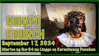 Quiapo Church Live Mass Today Tuesday September 17, 2024