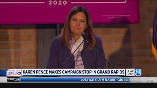 Karen Pence rallies for Trump in Grand Rapids