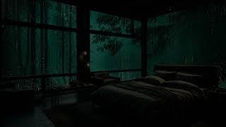 Forest Rain and Cozy Bedroom Cabin - Perfect Natural Sounds for Relaxation and Sleep