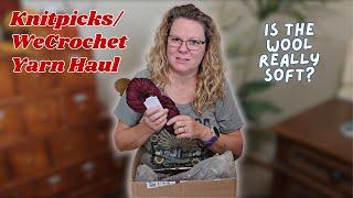 Yarn Haul & Unboxing: First Order from Knitpicks/WeCrochet