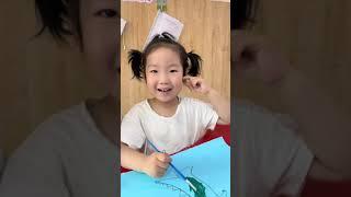 小朋友不可以在墙上乱涂乱画，到底是谁画的？#人类幼崽成长计划 #校园教育 #教育成长计划 #启蒙教育