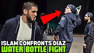 Islam Makhachev RUNS Into Nate Diaz Bcakstage (FULL FOOTAGE)