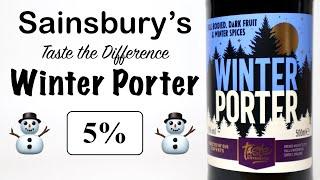 Sainsbury's Taste the differecne Winter Porter (Hall and Woodhouse -Badger Brewery)