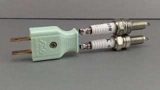 Amazing Technology Free Electric Energy By Spark Plug 100%