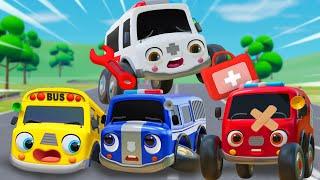 Wheels on the Ambulance Rescue Team | Doctor Car | Nursery Rhymes & Kids Songs - Baby Car Songs TV