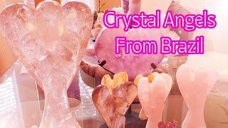 BEAUTIFUL Crystal Angels From Brazil  #angel #crystals #crystal #crystalhealing #crystalcollection