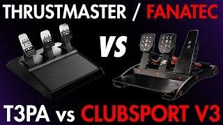 Thrustmaster T3PA vs Fanatec Clubsport V3 Pedal Review