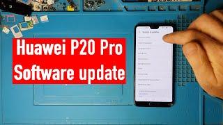 Huawei P20 pro CLT L29 Software update