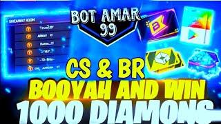 Free Fire Live Diamond Giveaway || Teamcode Giveaway || free fire live || Bot Amar 99