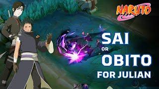 Sai or Obito for Julian? All skills effects comparison！| MLBB X NARUTO