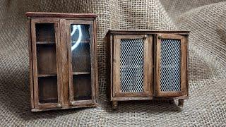 MINI KITCHEN CABINETS from SCRATCH for the DRESS SHOP DOLLHOUSE- Little Gretchen's Workshop