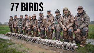 EPIC PNW Duck Hunt!! (11 Man 77 Birds)