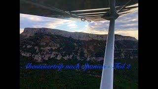 With the microlight plane to Spain - Part 2