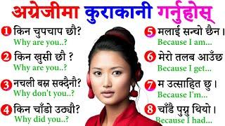 How to Learn English Language Easily for Fluent Daily Use Speaking with Nepali Meanings & Sentences