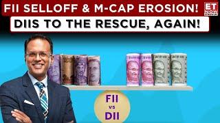 FIIs On Selling Spree, Domestic Investors Remain Buyers | Nikunj Dalmia Analyzes FII Vs DII Battle!