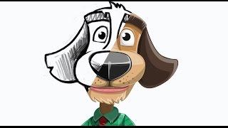 Dog Cartoon Character - Donny the Competent Business Dog || GraphicMama.com