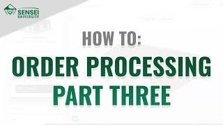 Order Processing for Manufacturing in Sensei CRM| Part 3 Final | Sensei