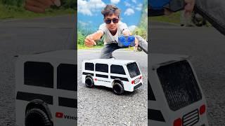 RC homemade white  colour bus review