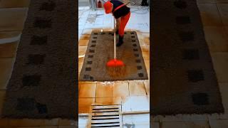 Amazing Carpet cleaning scraping stages #shorts