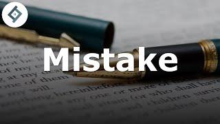 Mistake | Contract Law