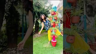 DIY Garden Decor - Make your own Plant Tower #diychannel #shorts #diygardendecor #gardendecor #diy