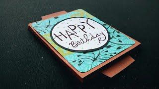 DIY double slider card easy tutorial/happy birthday card/ surprise card/handmade party invitation
