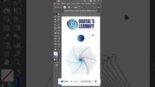 Modern Polygon Design in Adobe Illustrator Tutorials #shorts #illustrator #design