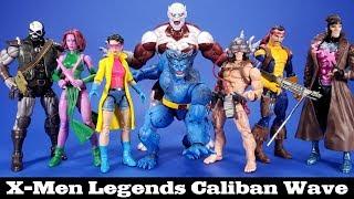 Marvel Legends X-Men Caliban Wave Gambit, Beast, Jubilee, Forge, Blink, Skullbuster and Weapon X