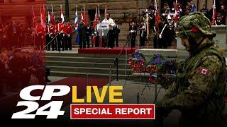 Remembrance Day: Ceremony at old city hall in Toronto