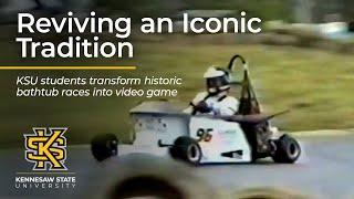 Kennesaw State students revive bathtub race tradition with new video game