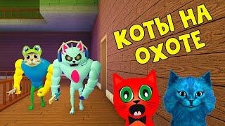 КОТЁНОК ЛАЙК и RED CAT против БЕКОНА в игре Бекон роблокс | Bakon roblox | Побег от маньяка