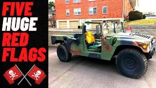 Top 5 Things To Avoid When Buying a Humvee