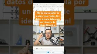 Cómo extraer datos de una tabla por medio de un número de identificación en Excel, usando filtrar.