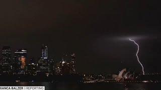 Sydney hit by severe electrical storm